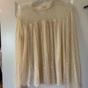 Altar'd State Cream Lace Top - Romantic Boho beautiful!